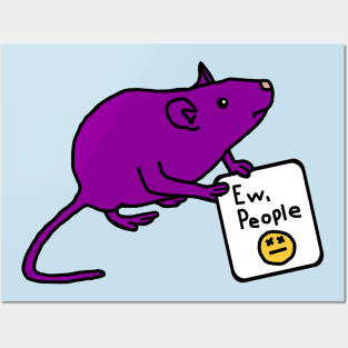 Rat Says Ew People Posters and Art